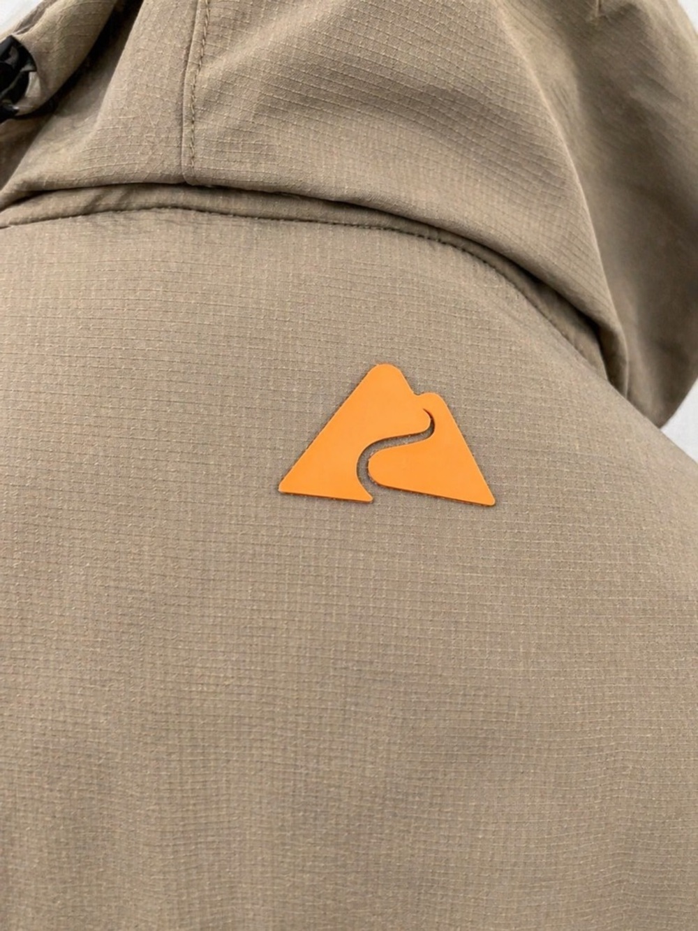 NWT Ozark Trail Windbreaker Jacket L Taupe Hooded Lightweight - Picture 8 of 14